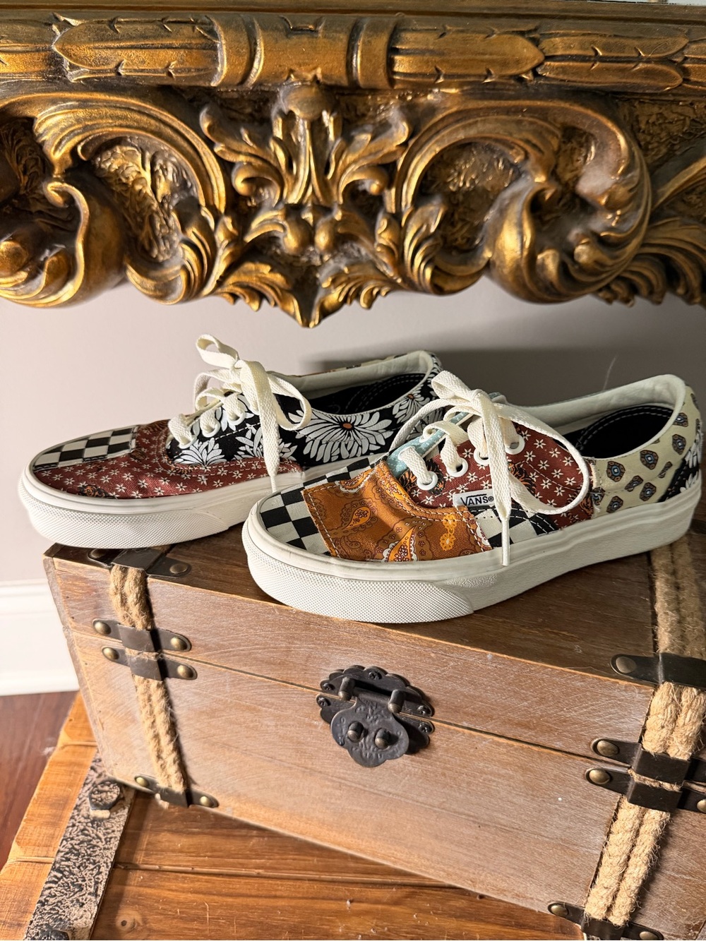 Vans Patchwork Checkerboard Low-Top Sneakers - Multicolor